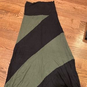 Black and Green maxi skirt